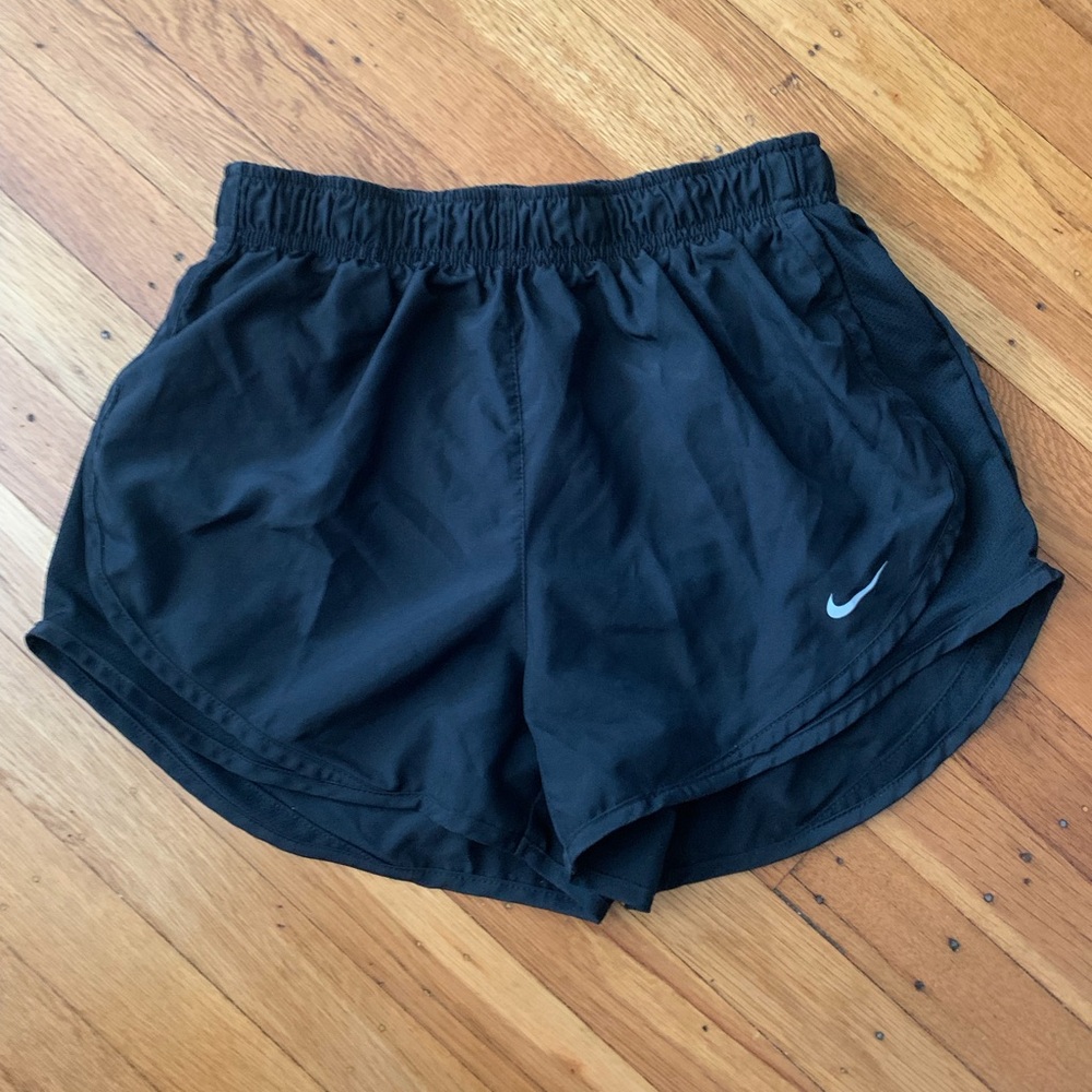 Nike Women’s Black Athletic Running Shorts with Swoosh